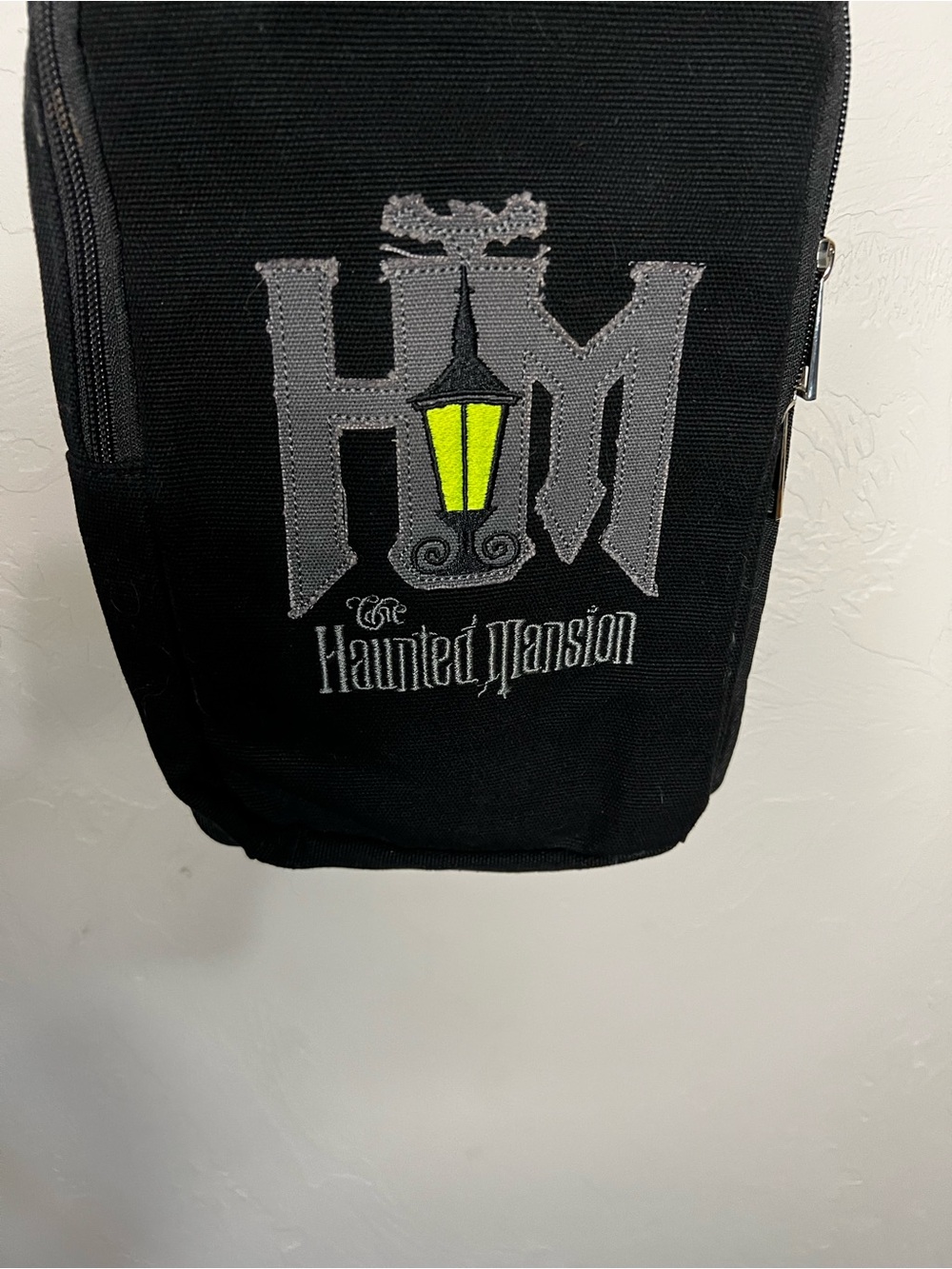 Disney Parks Haunted Mansion Green Glowing Lantern Sling Crossbody Bag Backpack - Picture 4 of 7